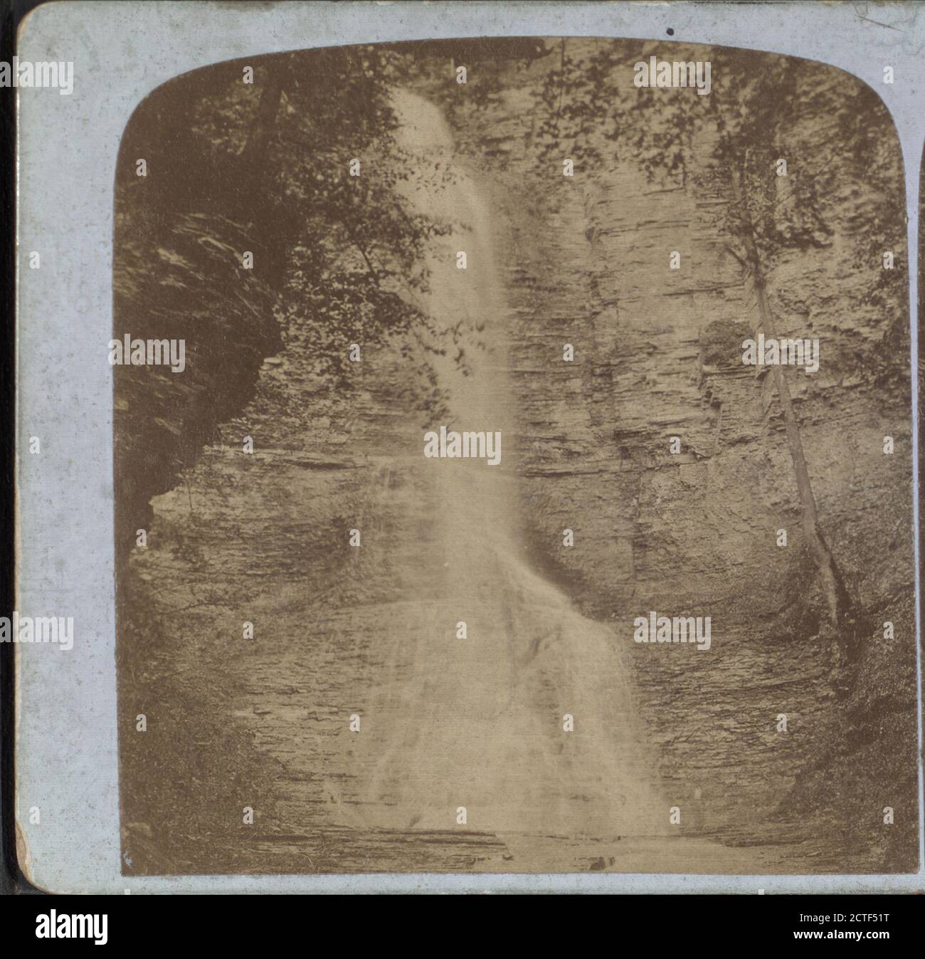 Upper Fall bei Lick Brook., New York (Bundesstaat), Ithaca (N.Y Stockfoto