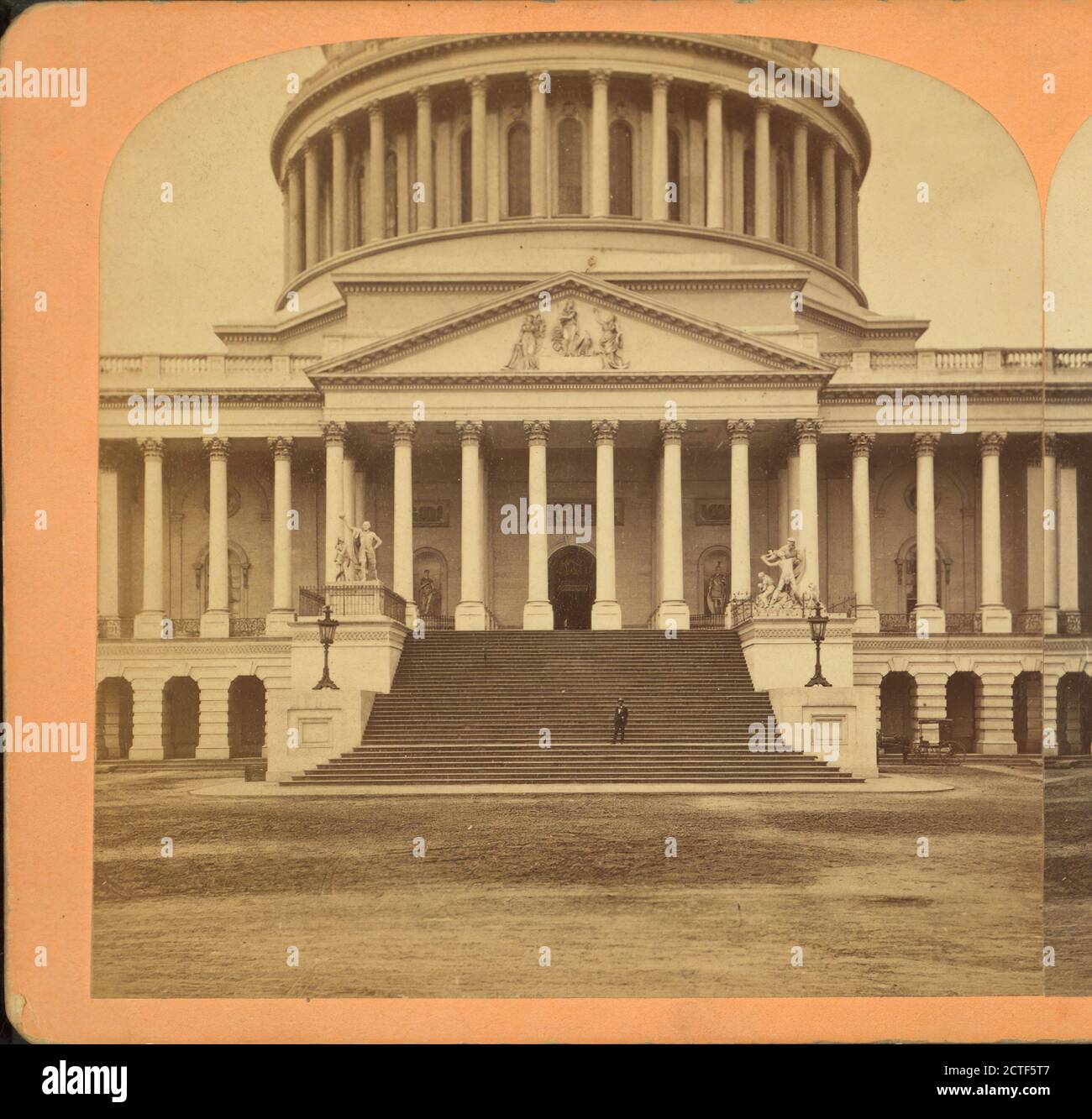 Der Ostportikus des US-Kapitols., Bell & Bro. (Washington, D.C.), 1865, Washington (D.C.), USA Stockfoto