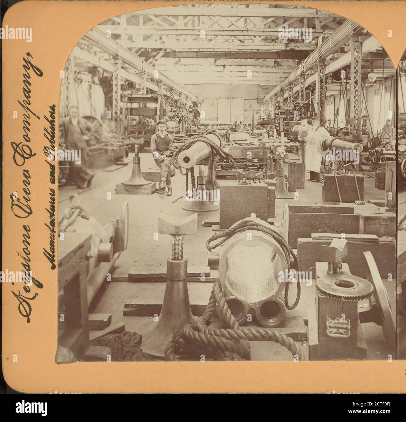 Breech Mechanism Department (Navy Yard), Washington, D.C., USA, Keystone View Company, Singley, B. L. (Benjamin Lloyd), 1898, Washington (D.C Stockfoto