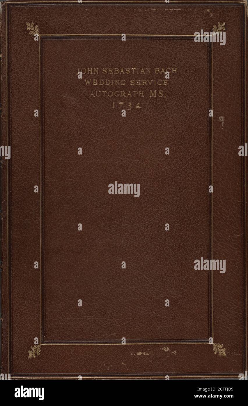 ... In allen meinen Thaten, Notation Music, Partituren, 1734, Bach, Johann Sebastian, 1685-1750, Fleming, Paul, 1609-1640 Stockfoto