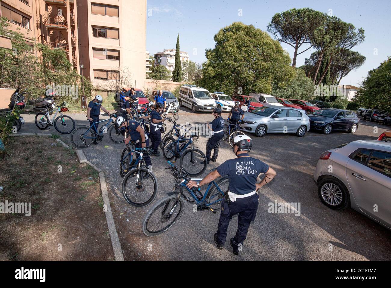 REPARTO TIBER VIGILI URBANI, CORSO E DIPLOMI Stockfoto