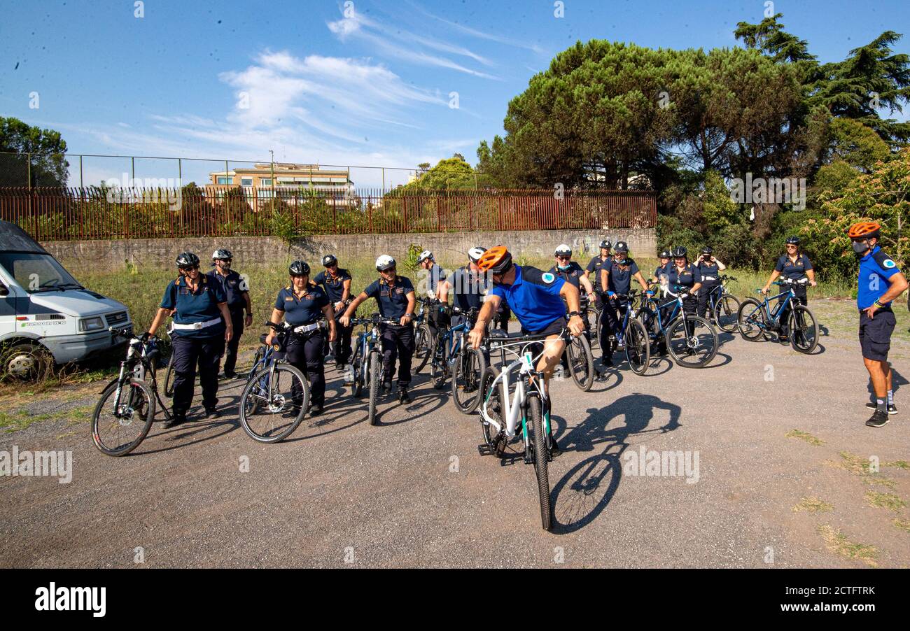 REPARTO TIBER VIGILI URBANI, CORSO E DIPLOMI Stockfoto