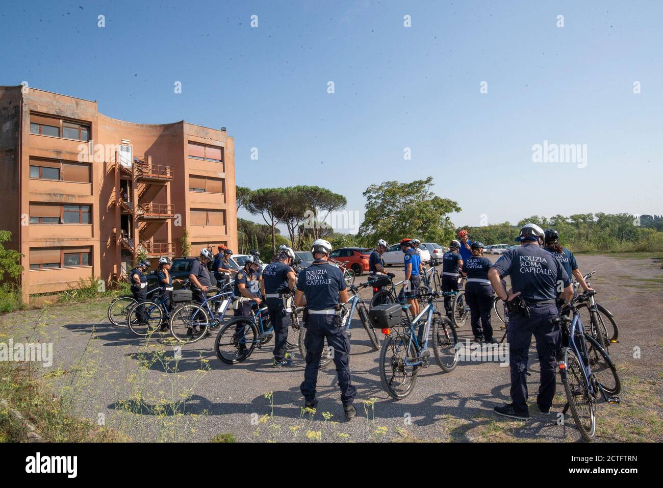 REPARTO TIBER VIGILI URBANI, CORSO E DIPLOMI Stockfoto
