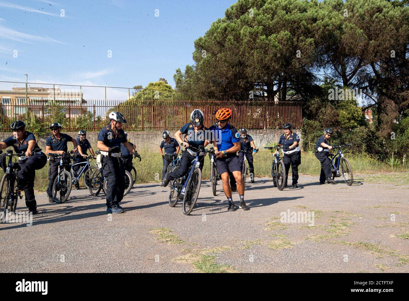 REPARTO TIBER VIGILI URBANI, CORSO E DIPLOMI Stockfoto