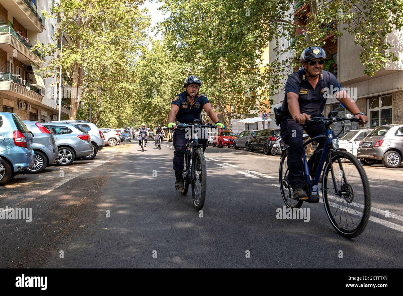 REPARTO TIBER VIGILI URBANI, CORSO E DIPLOMI Stockfoto