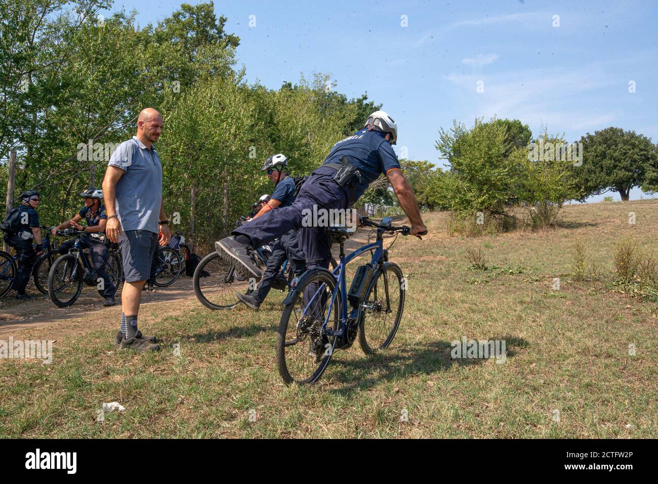 REPARTO TIBER VIGILI URBANI, CORSO E DIPLOMI Stockfoto