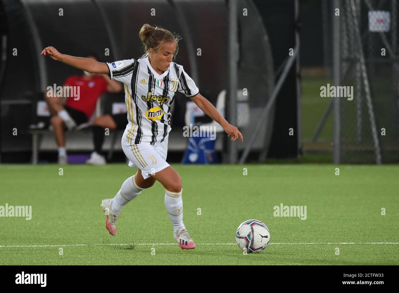 Valentina Cernoia (Juventus) während der Juventus vs San Marino Academy, Italienische Fußball Serie A Women Championship, Turin, Italien, 06. September 2020 Stockfoto