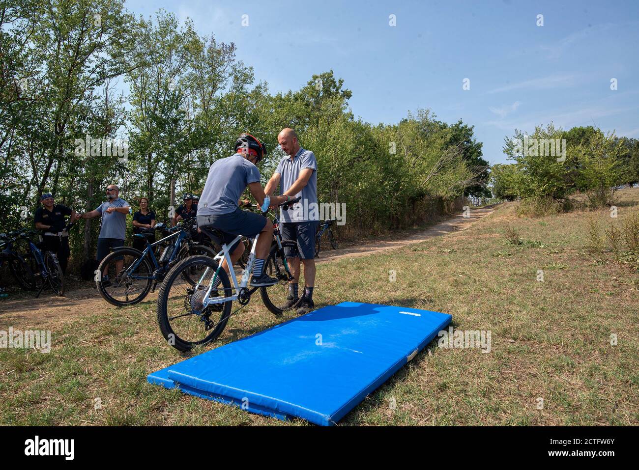 REPARTO TIBER VIGILI URBANI, CORSO E DIPLOMI Stockfoto