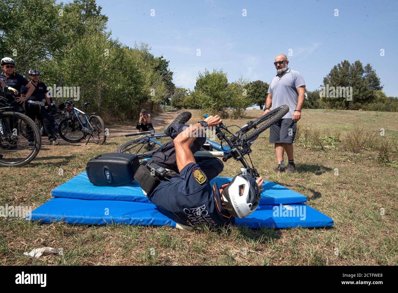 REPARTO TIBER VIGILI URBANI, CORSO E DIPLOMI Stockfoto