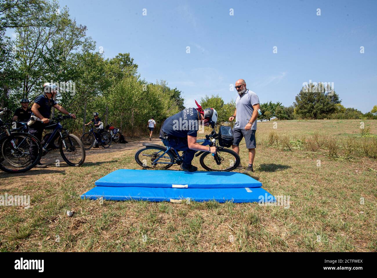 REPARTO TIBER VIGILI URBANI, CORSO E DIPLOMI Stockfoto