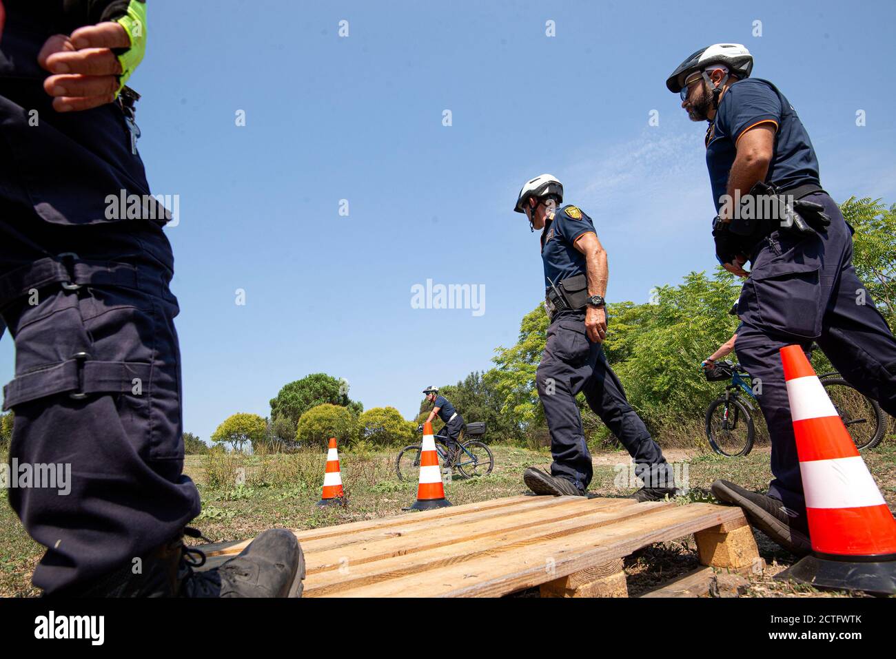 REPARTO TIBER VIGILI URBANI, CORSO E DIPLOMI Stockfoto