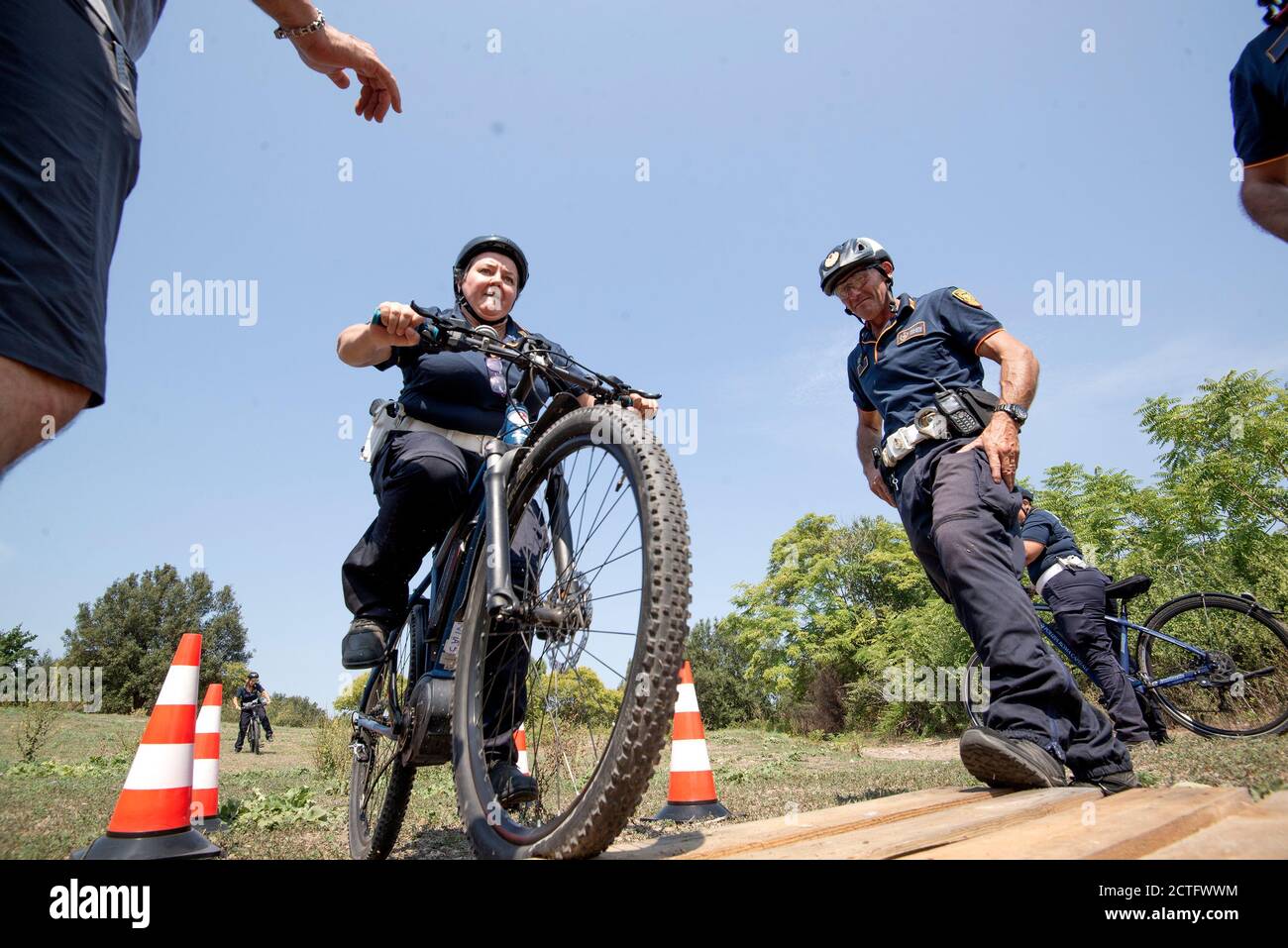 REPARTO TIBER VIGILI URBANI, CORSO E DIPLOMI Stockfoto