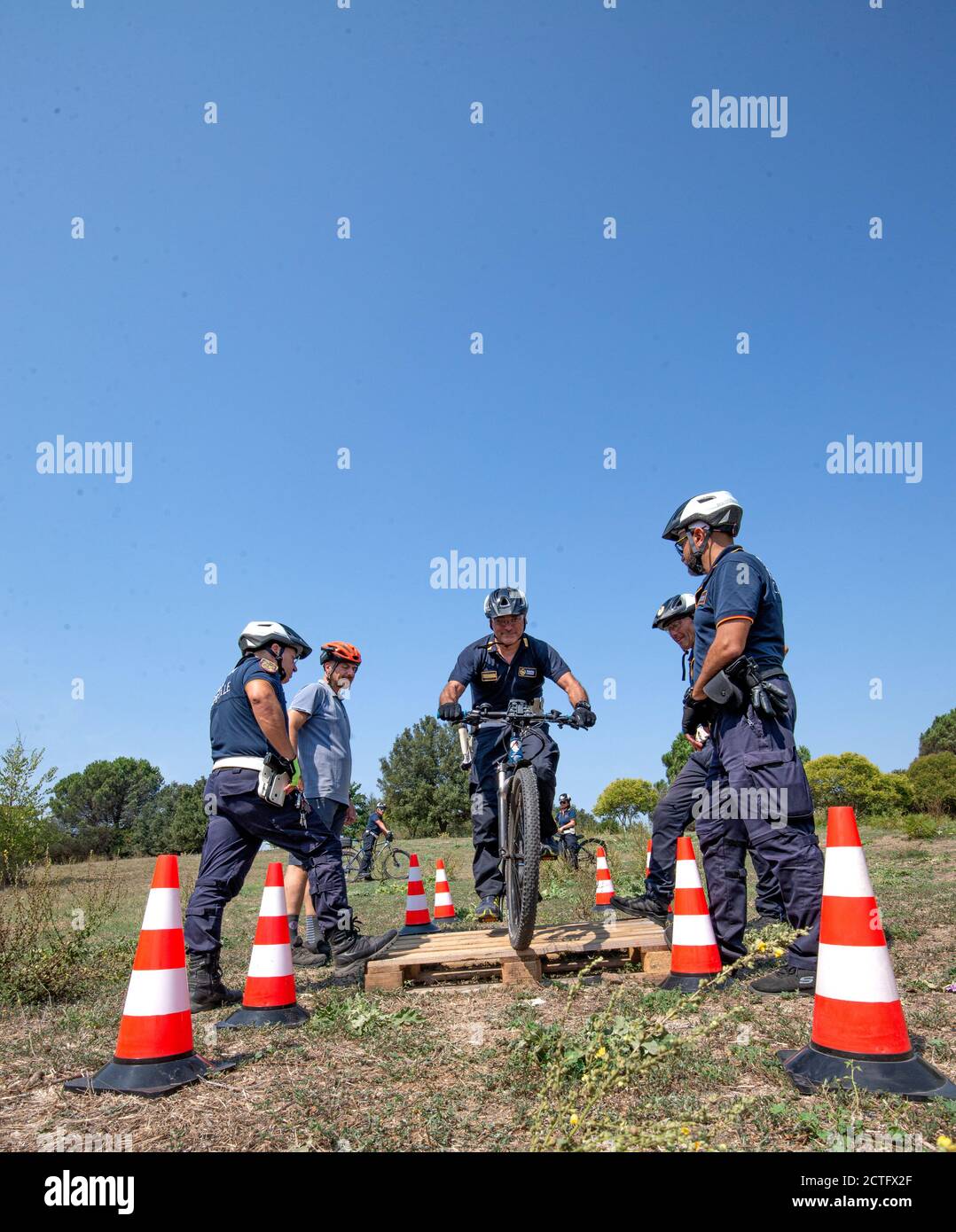 REPARTO TIBER VIGILI URBANI, CORSO E DIPLOMI Stockfoto