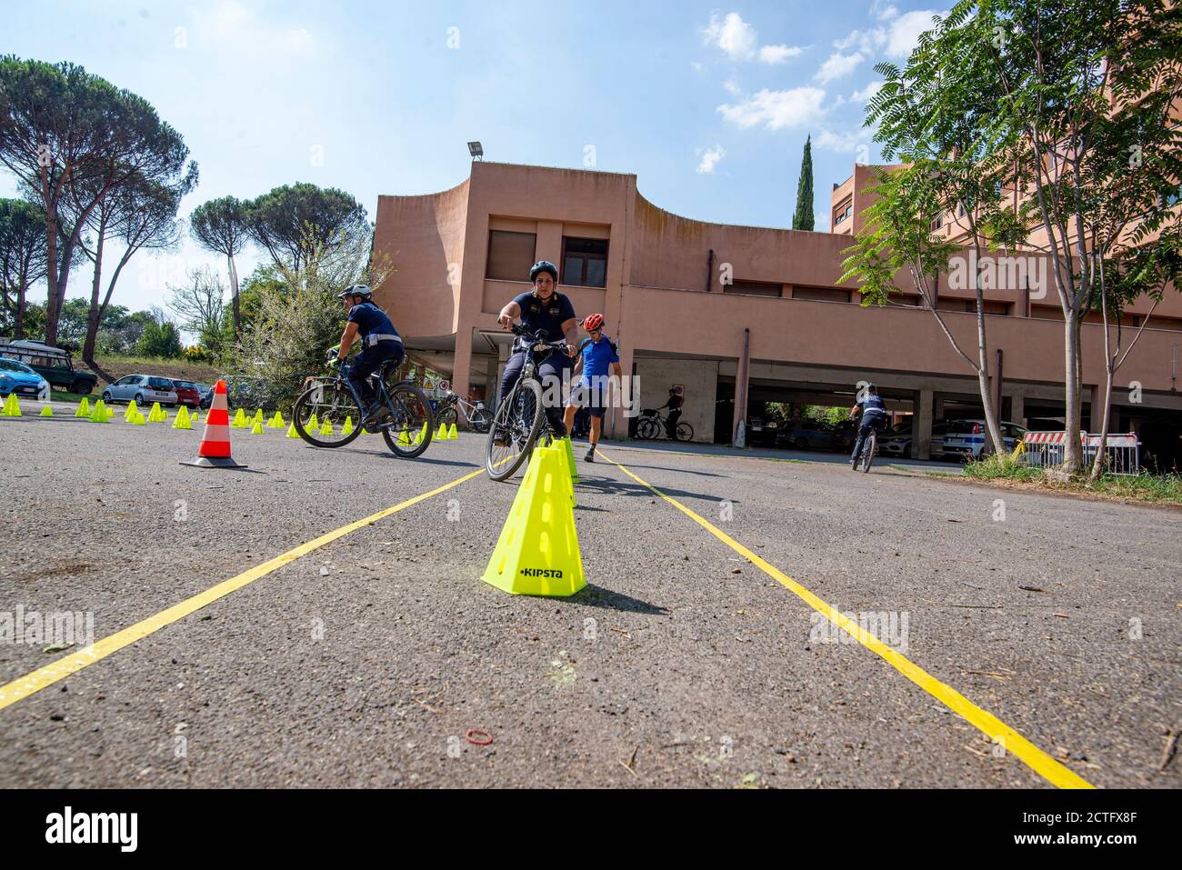REPARTO TIBER VIGILI URBANI, CORSO E DIPLOMI Stockfoto