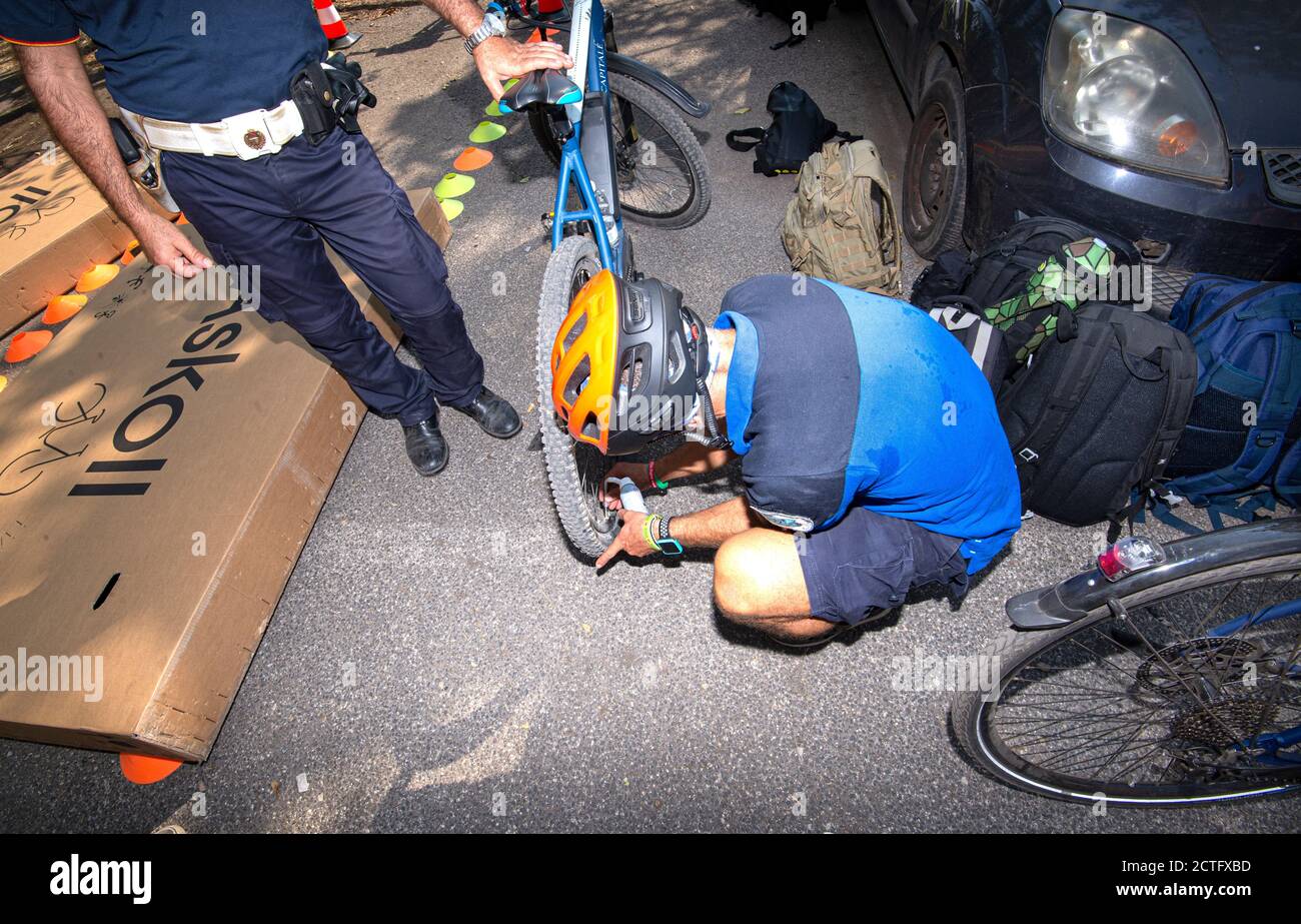 REPARTO TIBER VIGILI URBANI, CORSO E DIPLOMI Stockfoto