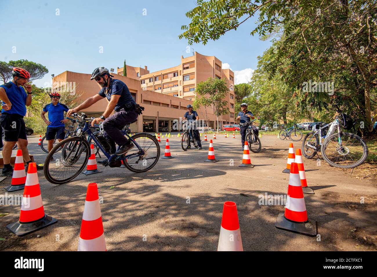 REPARTO TIBER VIGILI URBANI, CORSO E DIPLOMI Stockfoto