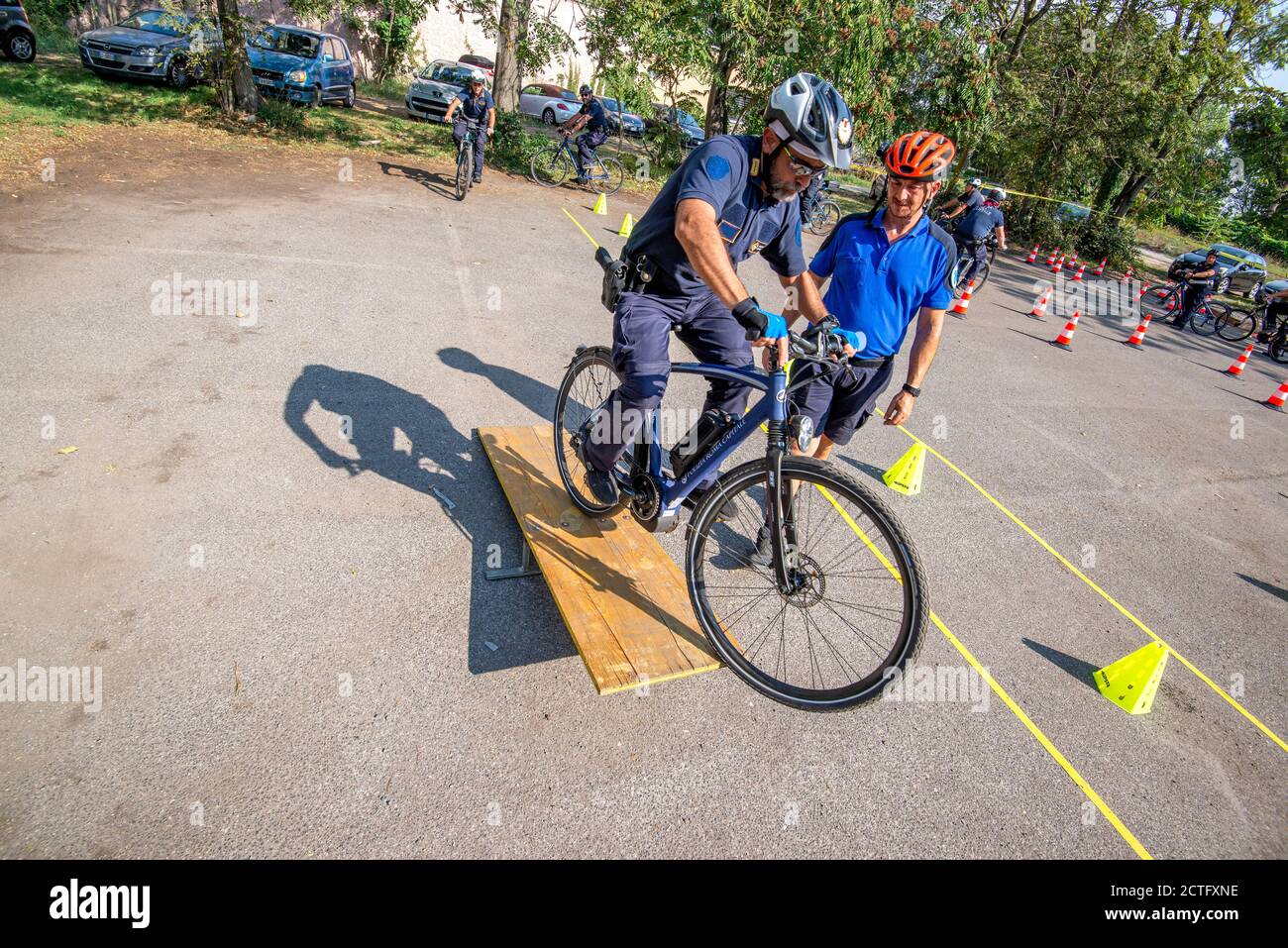 REPARTO TIBER VIGILI URBANI, CORSO E DIPLOMI Stockfoto