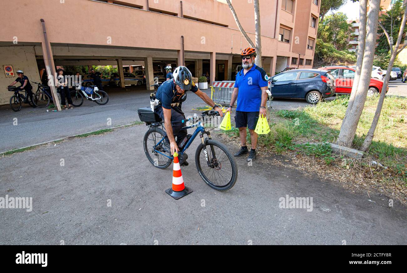 REPARTO TIBER VIGILI URBANI, CORSO E DIPLOMI Stockfoto