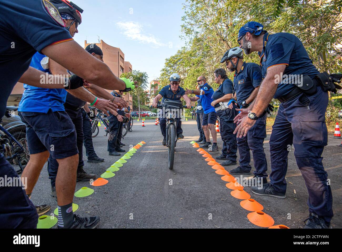 REPARTO TIBER VIGILI URBANI, CORSO E DIPLOMI Stockfoto