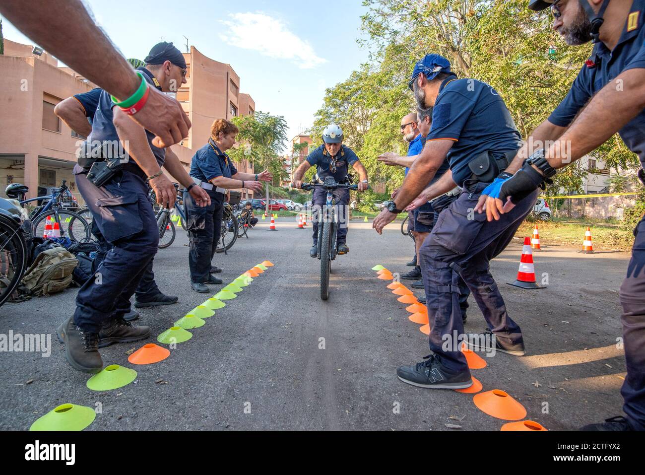 REPARTO TIBER VIGILI URBANI, CORSO E DIPLOMI Stockfoto