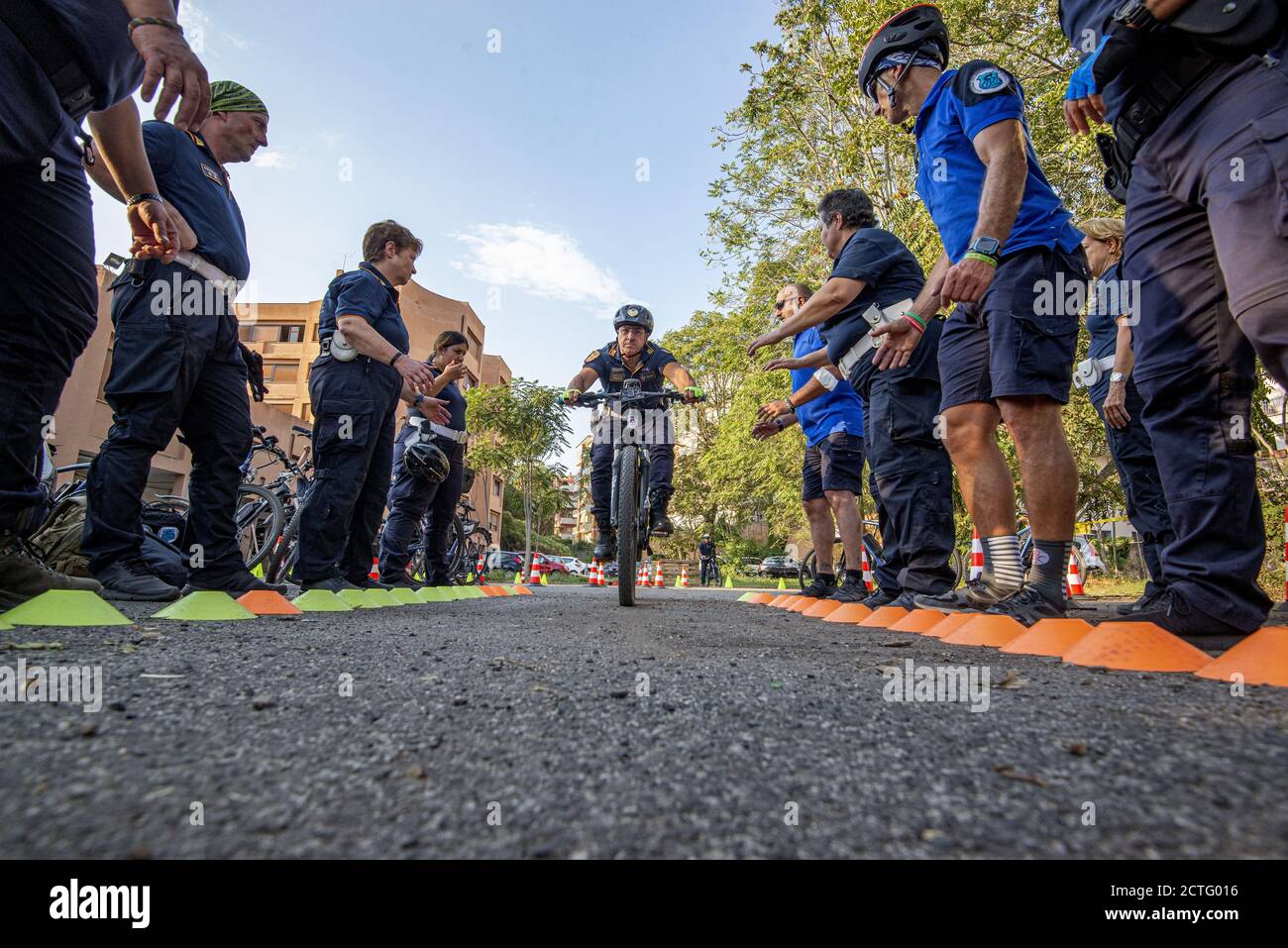REPARTO TIBER VIGILI URBANI, CORSO E DIPLOMI Stockfoto