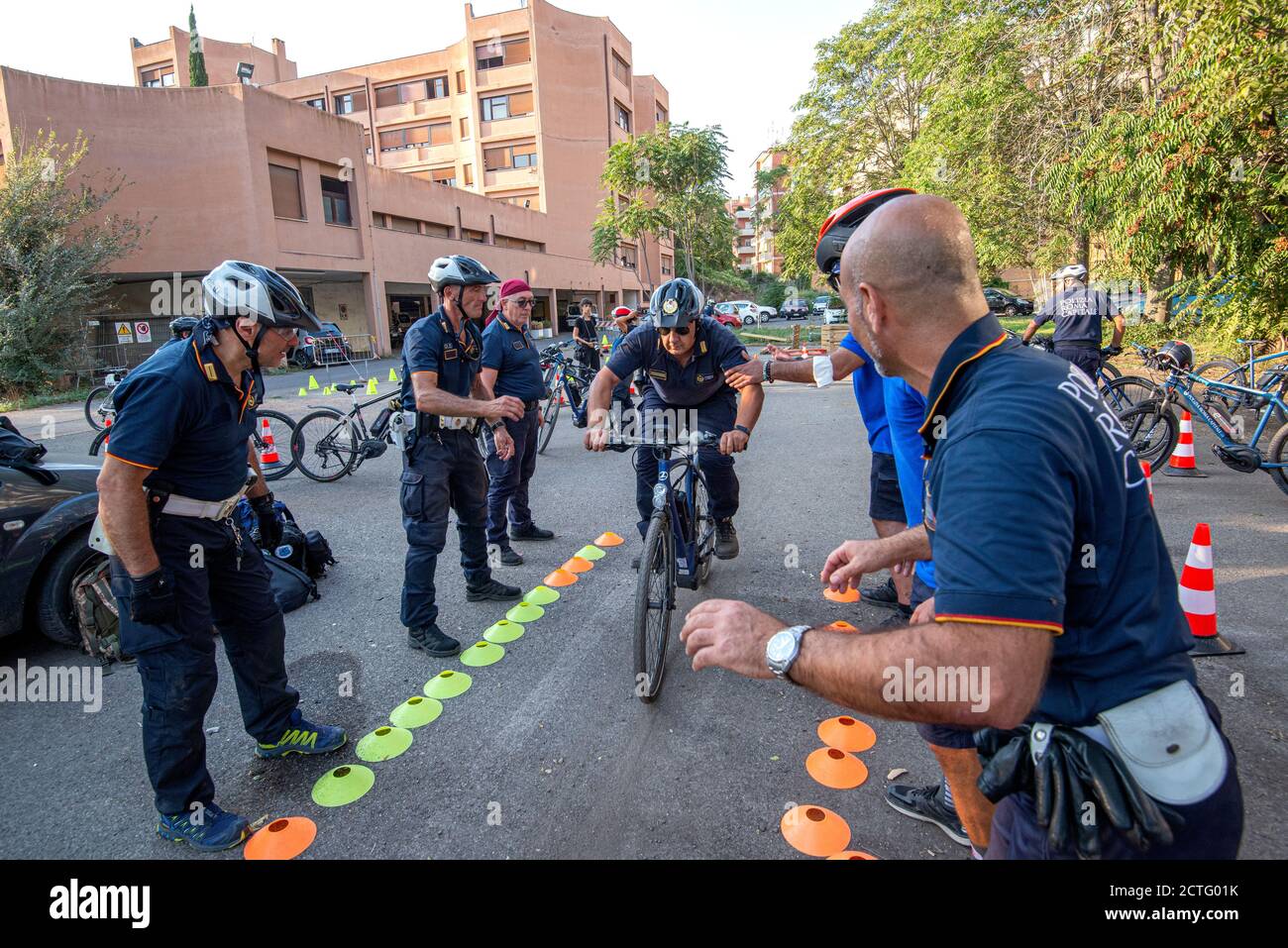 REPARTO TIBER VIGILI URBANI, CORSO E DIPLOMI Stockfoto