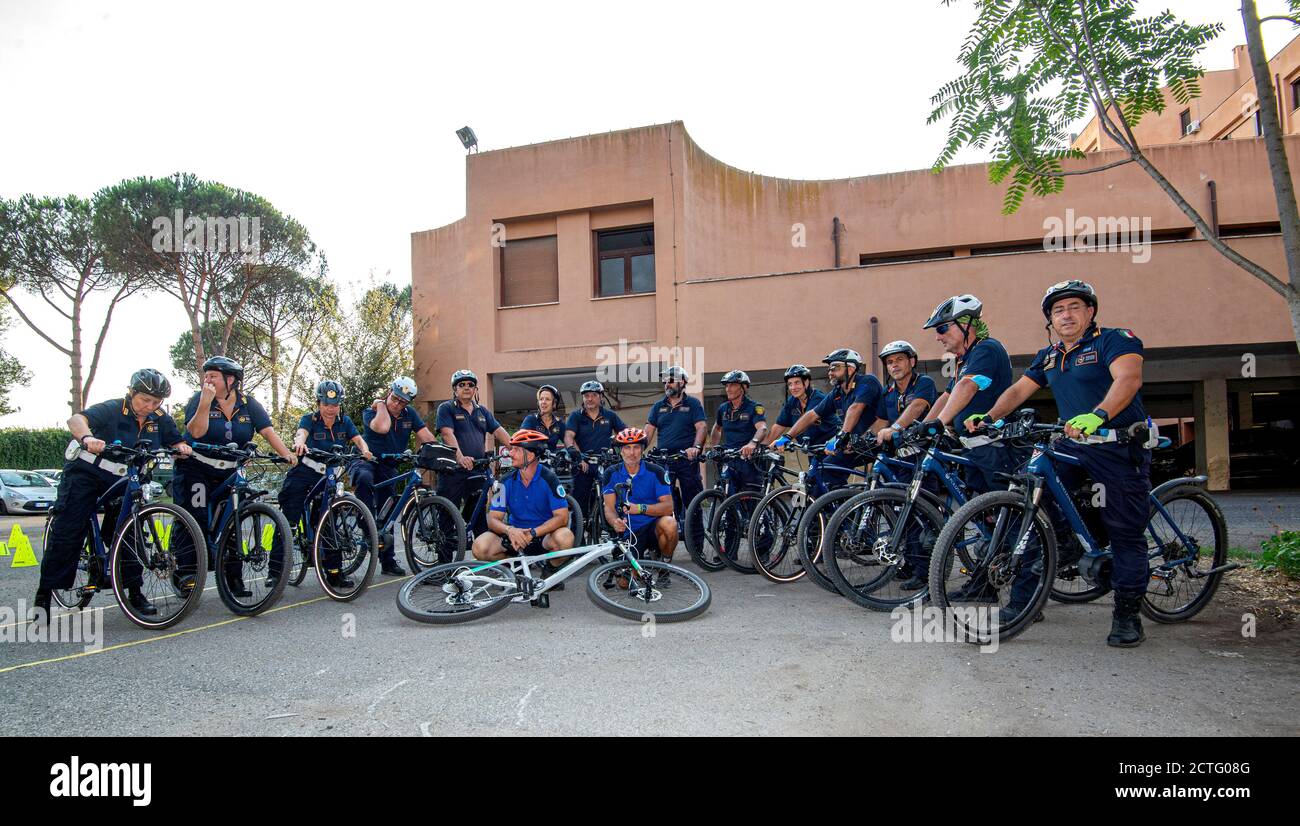 REPARTO TIBER VIGILI URBANI, CORSO E DIPLOMI Stockfoto