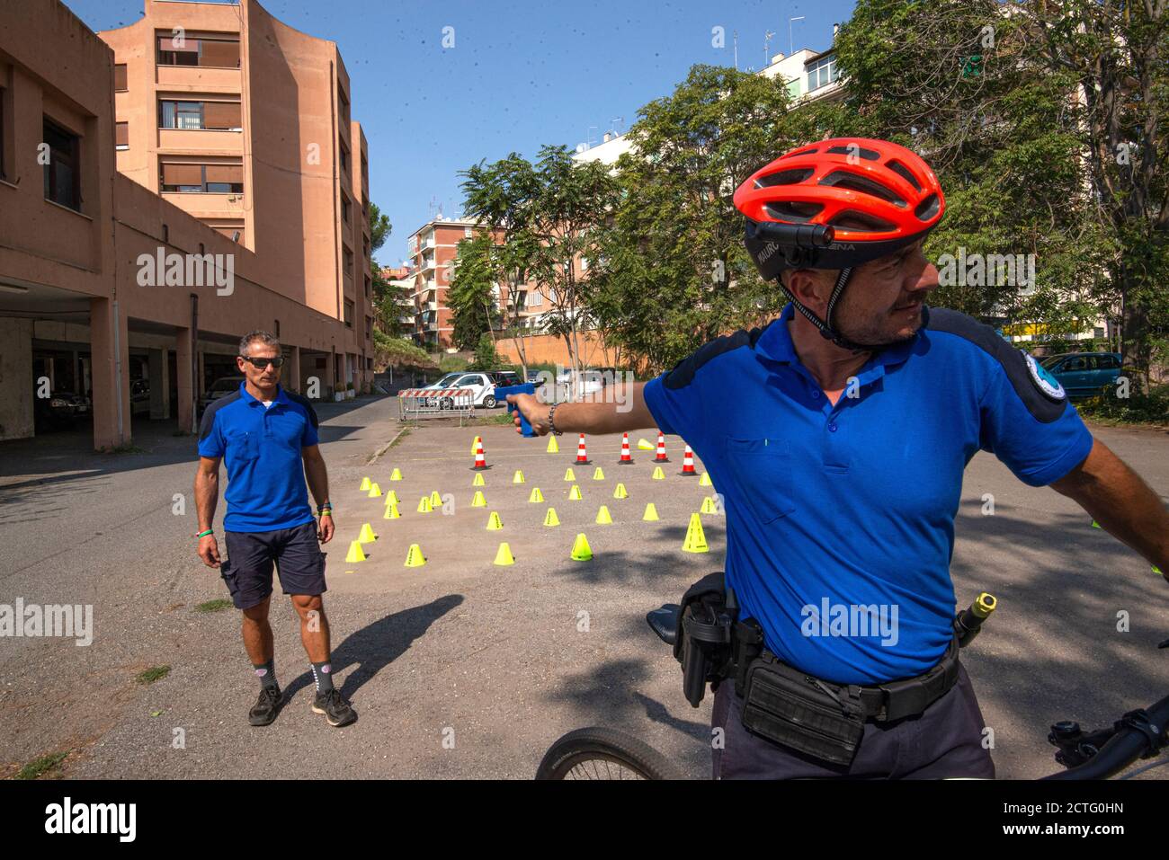 REPARTO TIBER VIGILI URBANI, CORSO E DIPLOMI Stockfoto