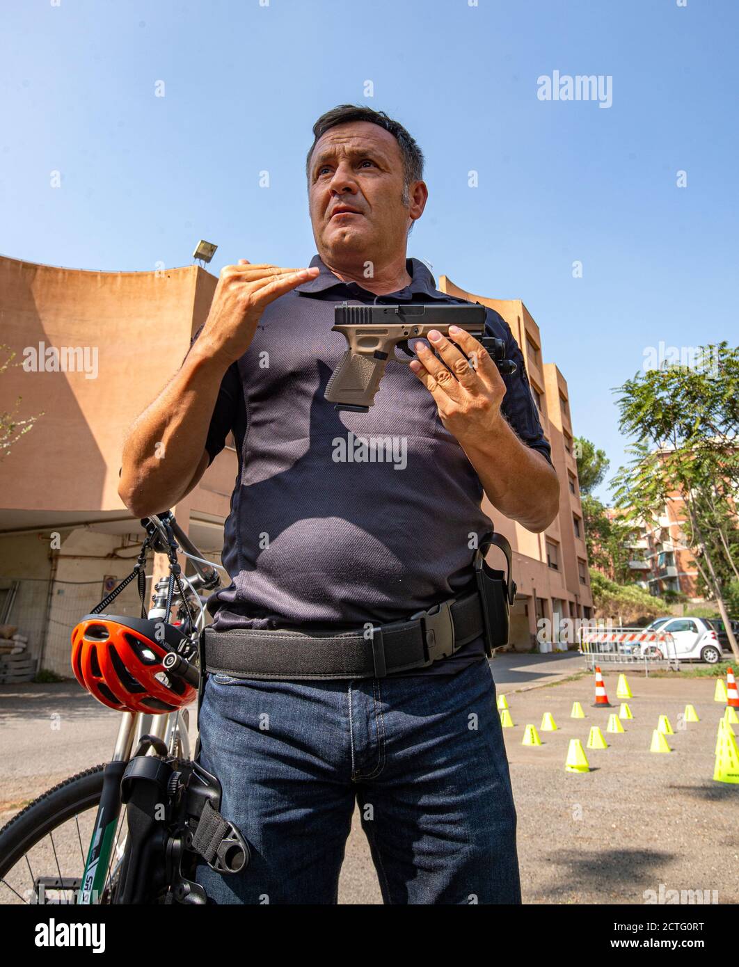 REPARTO TIBER VIGILI URBANI, CORSO E DIPLOMI Stockfoto