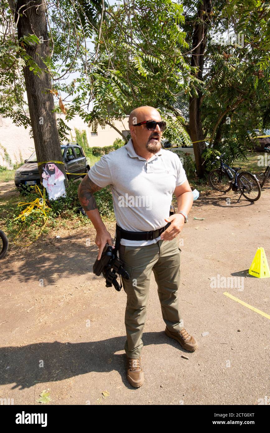 REPARTO TIBER VIGILI URBANI, CORSO E DIPLOMI Stockfoto