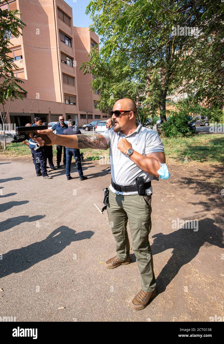 REPARTO TIBER VIGILI URBANI, CORSO E DIPLOMI Stockfoto