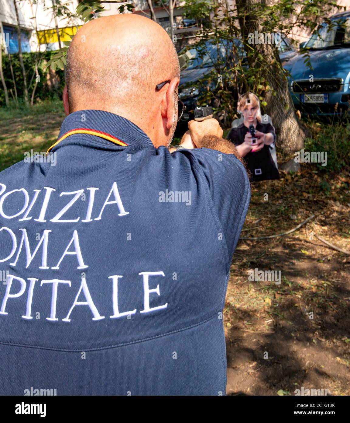 REPARTO TIBER VIGILI URBANI, CORSO E DIPLOMI Stockfoto
