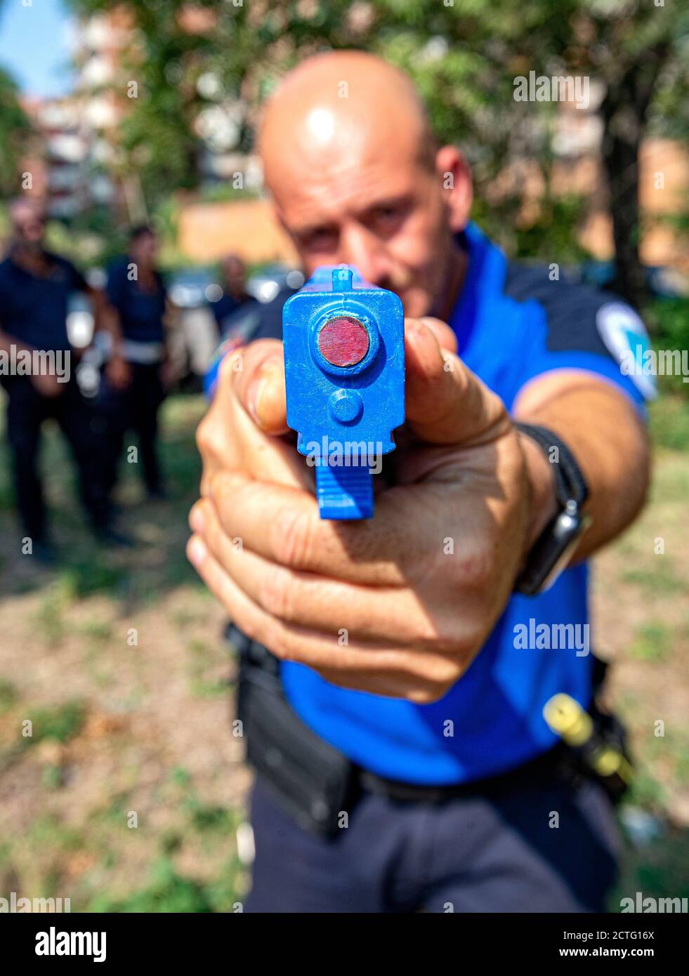 REPARTO TIBER VIGILI URBANI, CORSO E DIPLOMI Stockfoto