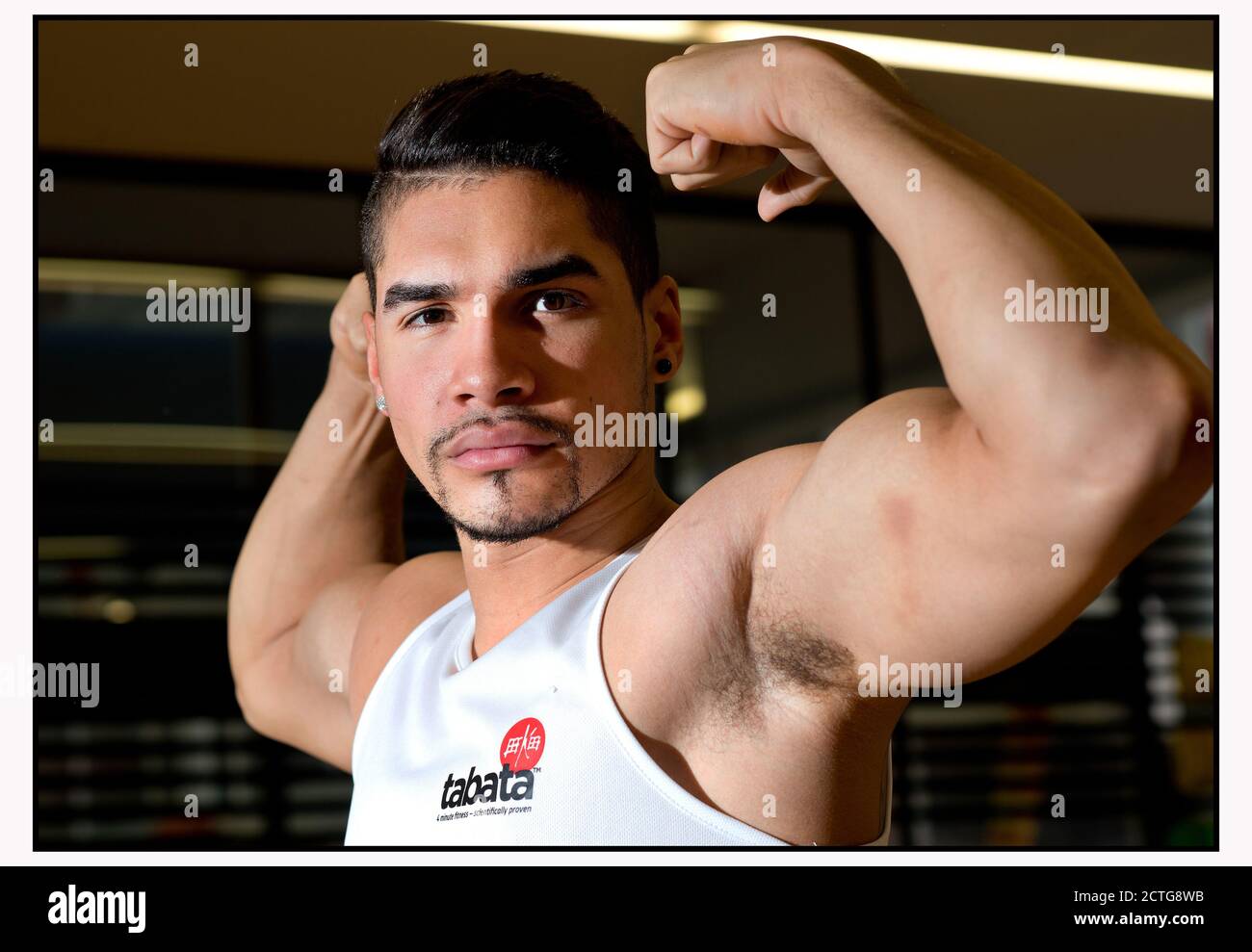 LOUIS SMITH, GB OLYMPIC TURNER BEI DER LONDON 2012, SPRICHT ÜBER SEINE RÜCKKEHR ZUR WETTKAMPFFITNESS. BILDNACHWEIS : © MARK PAIN / ALAMY Stockfoto