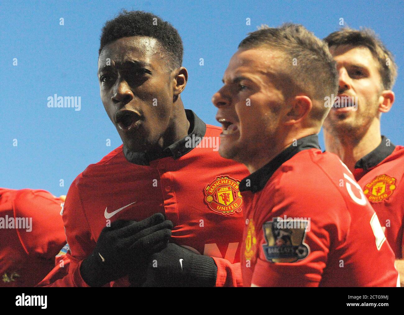 DANNY WELBECK FEIERT WERTUNG FÜR MAN UTD 0-1 NORWICH CITY V MANCHESTER UTD PREMIER LEAGUE - CARROW ROAD Copyright Picture : Mark Pain / Alamy Stockfoto