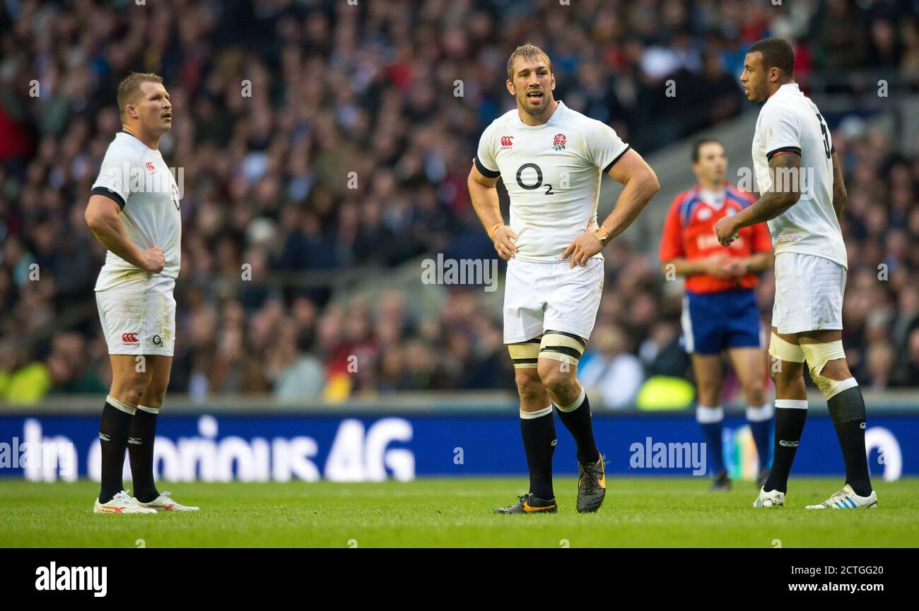 ENGLAND DEJECTION ENGLAND gegen NEUSEELAND QBE INTERNATIONAL - TWICKENHAM Copyright Picture : Mark Pain 17/11/2013 Stockfoto