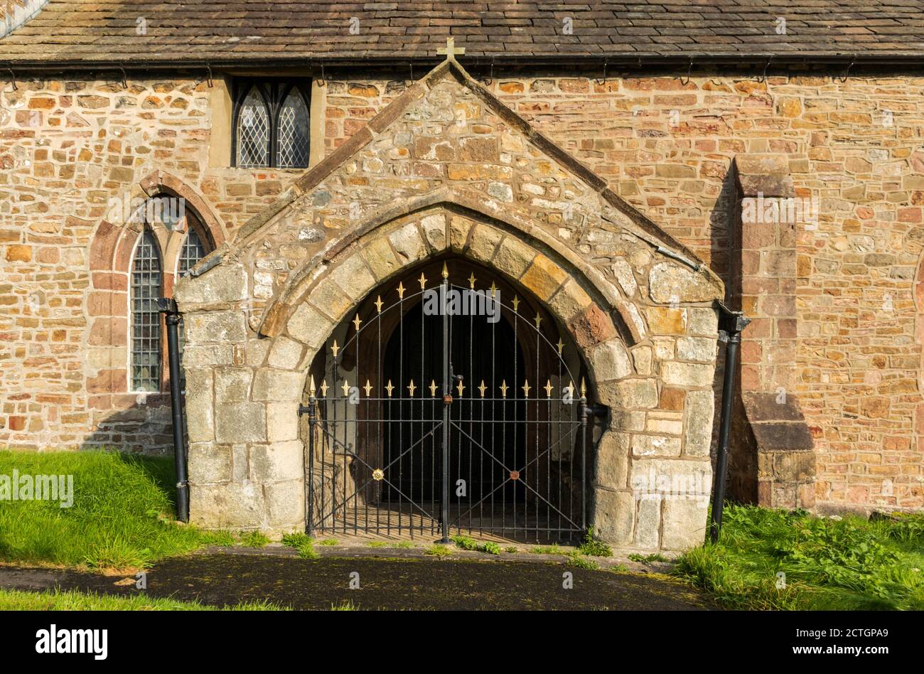 Alle Heiligen Kirche. Great Mitton, Ribble Valley, Lancashire. Stockfoto