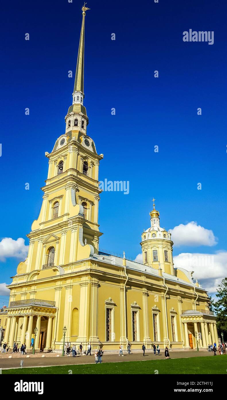 Peter und Paul Kathedrale in Peter und Paul Festung, Sankt Petersburg, Russland Stockfoto