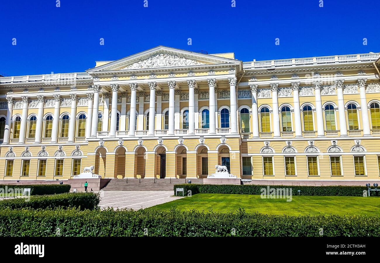 Der Michailowski Palast. Das Staatliche Russische Museum. St. Petersburg, Russland Stockfoto