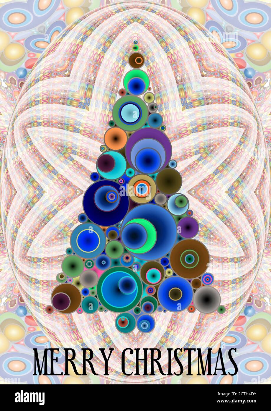 Modernes Christbaumdesign Stockfoto