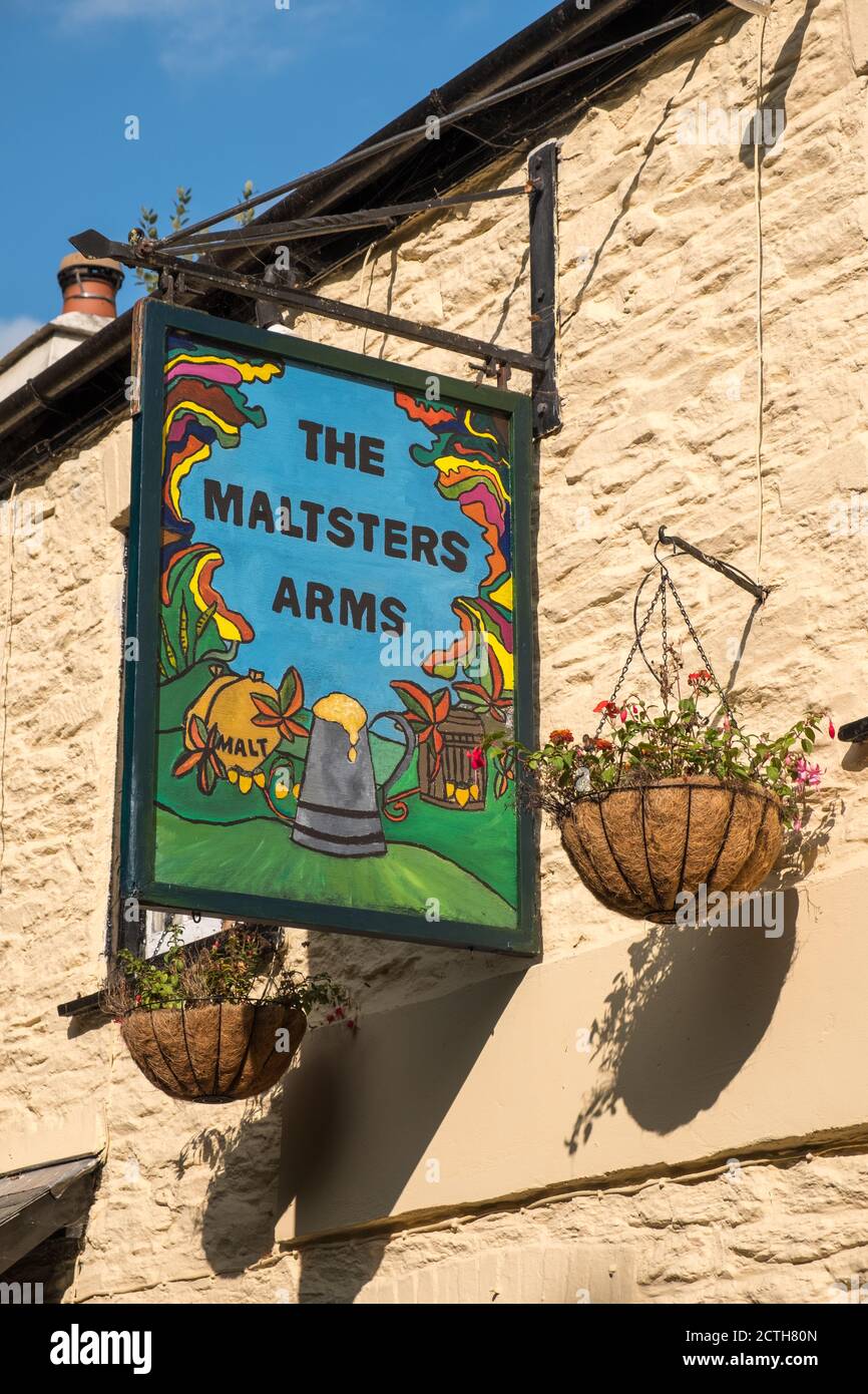 The Maltsters Arms Waterside Pub in Bow Creek im Weiler Tuckenhay, South Hams, Devon, Großbritannien Stockfoto