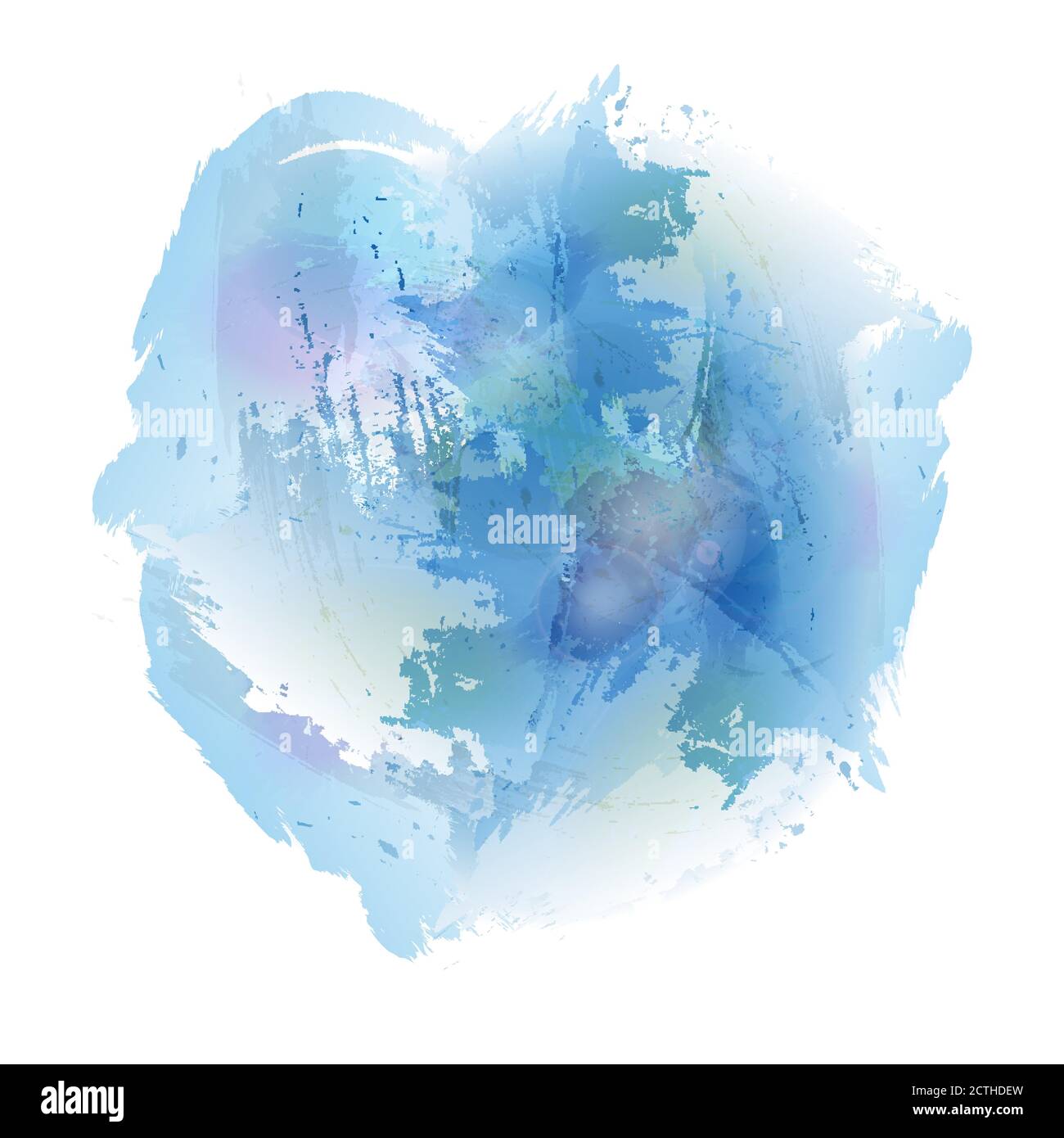 Aquarell-Abstraktion. Ein blauer Aquarellfleck. Vektor Stock Illustration für Hintergründe und Design Stock Vektor