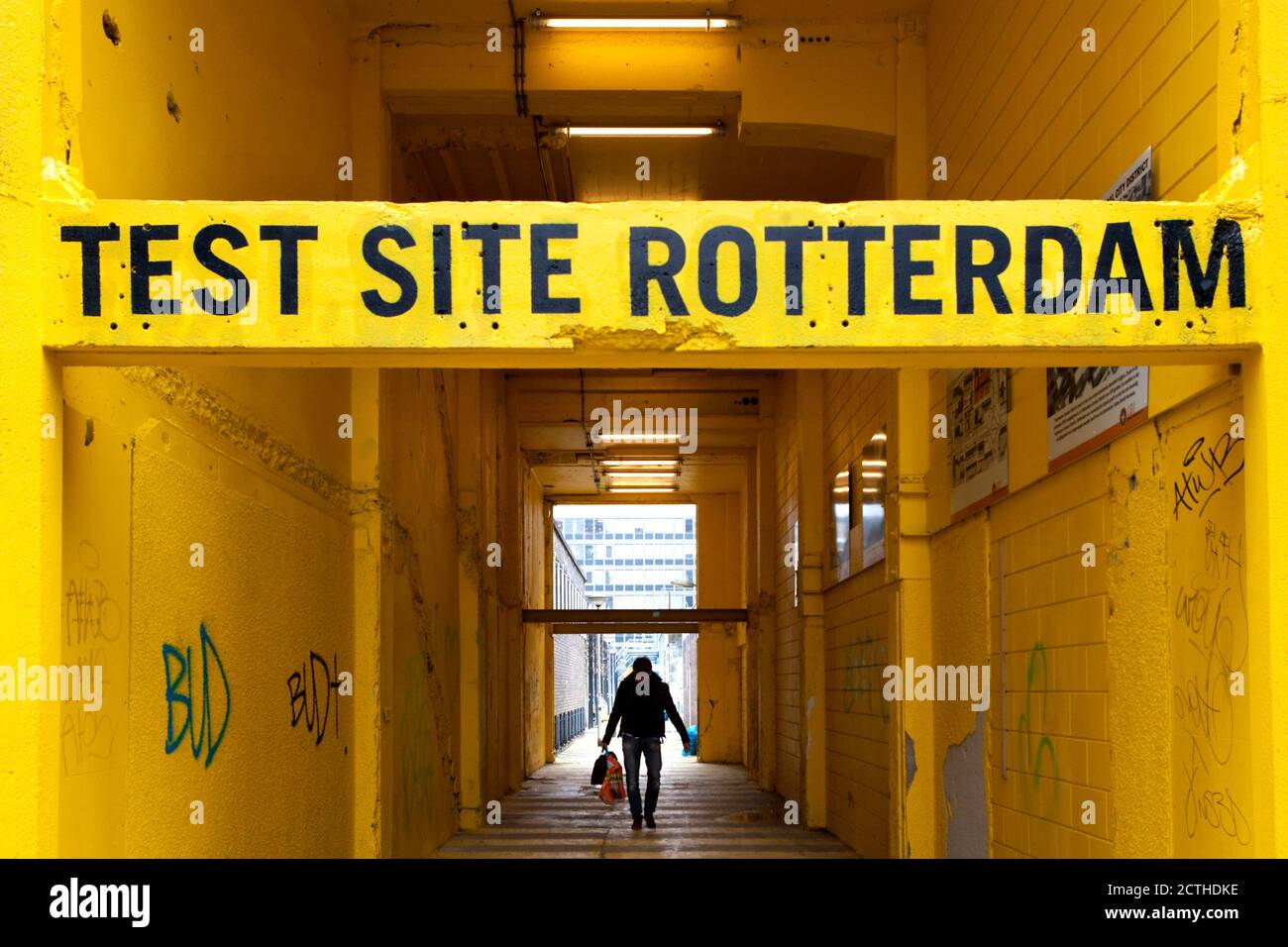 ROTTERDAM - Experimental-Bereich genannt Testgelände neben Der Hauptbahnhof Stockfoto