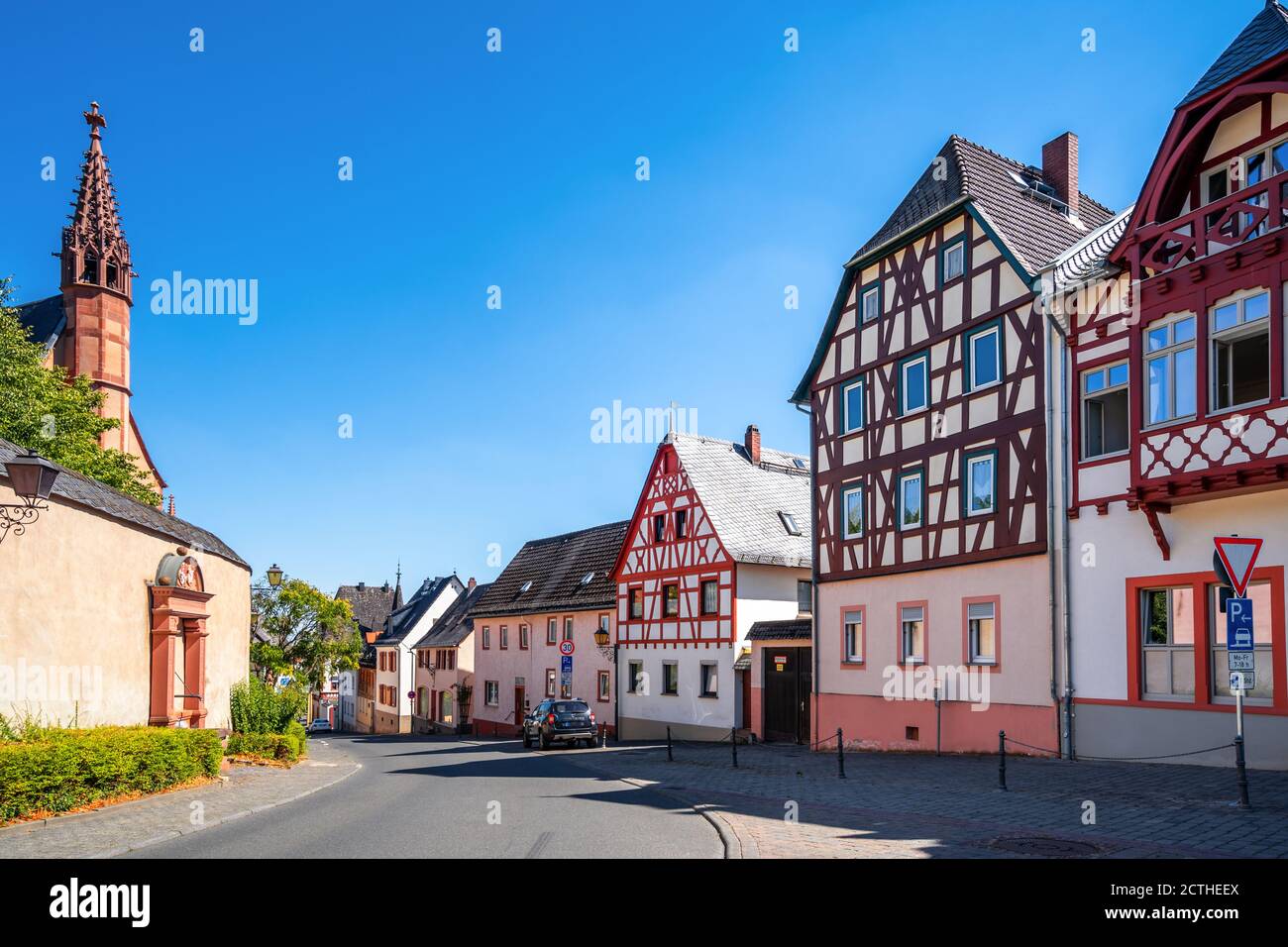 Historischer Markt von Kiedrich, Rheingau, Deutschland Stockfoto