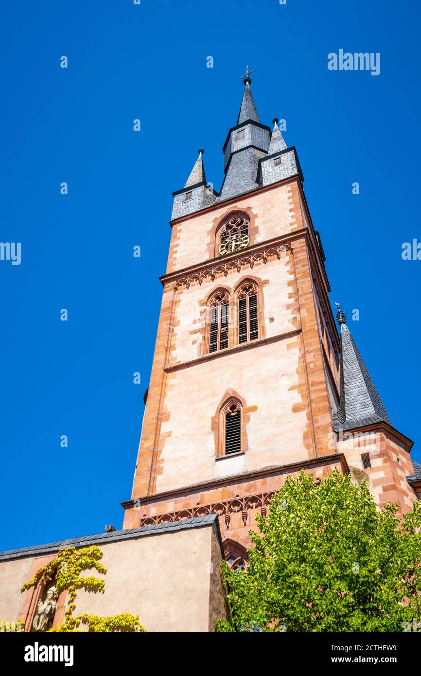 Historische Kirche von Kiedrich, Rheingau, Deutschland Stockfoto