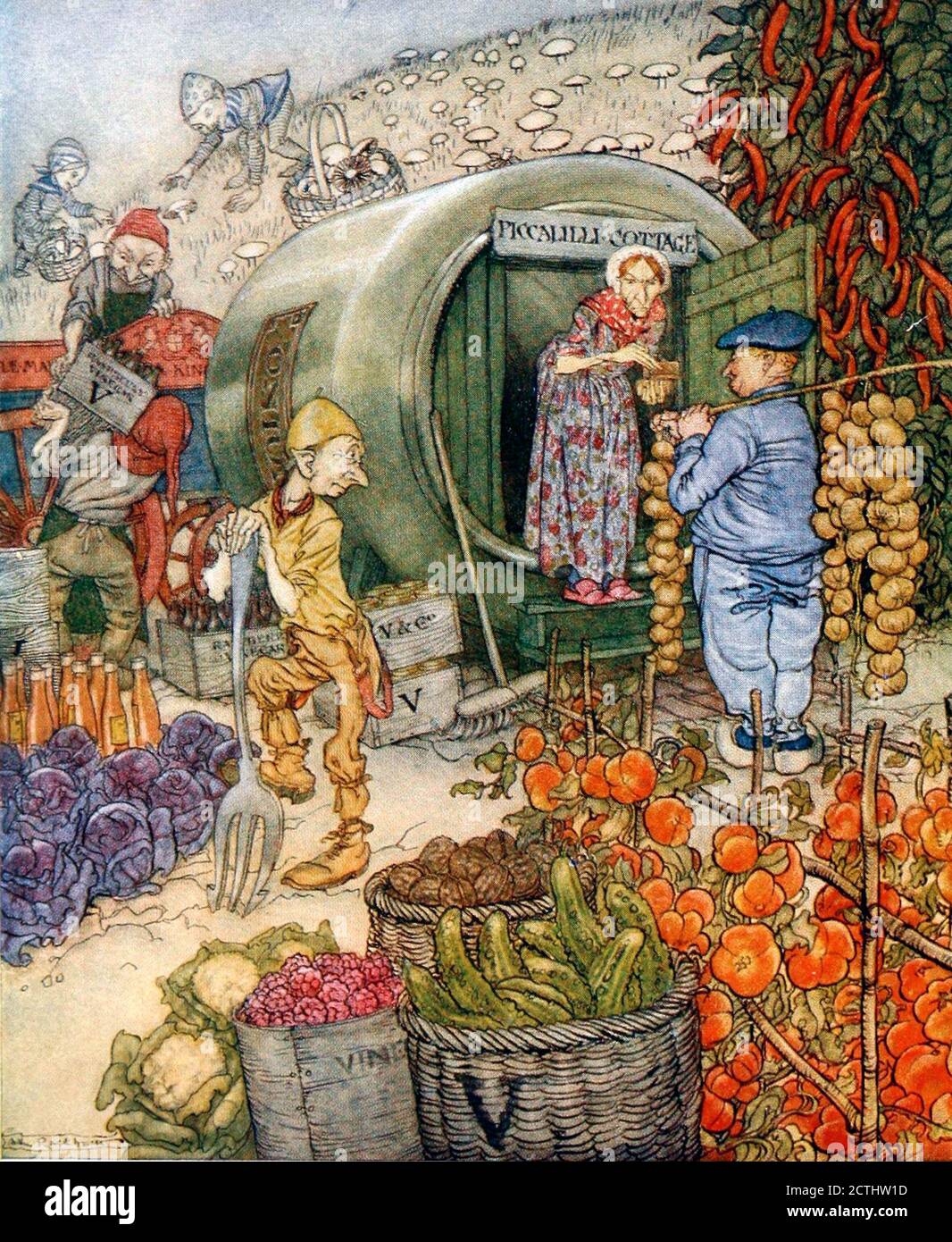 Arthur Rackham (1867-1939). Illustration in der Ausgabe 1922 von 'English Fairy Tales' von Flora Annie Webster Steel Stockfoto