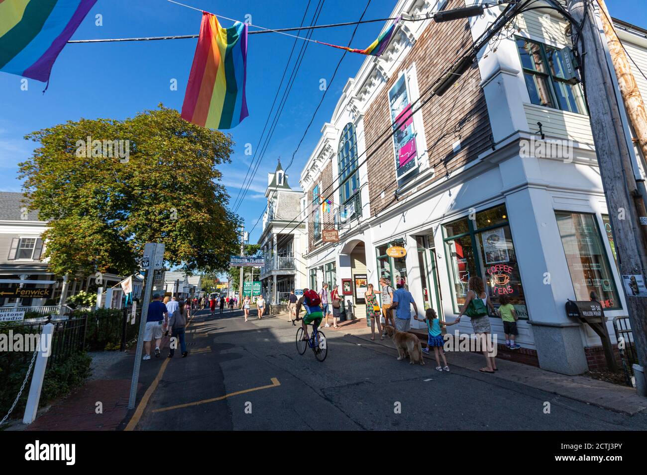 Commercial Street, Provincetown, Massachusetts, USA Stockfoto