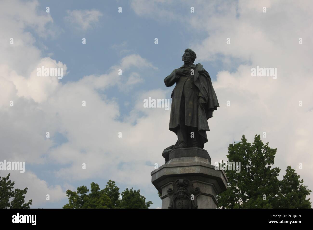 Adam Mickiewicz Denkmal in Warschau, Polen Stockfoto