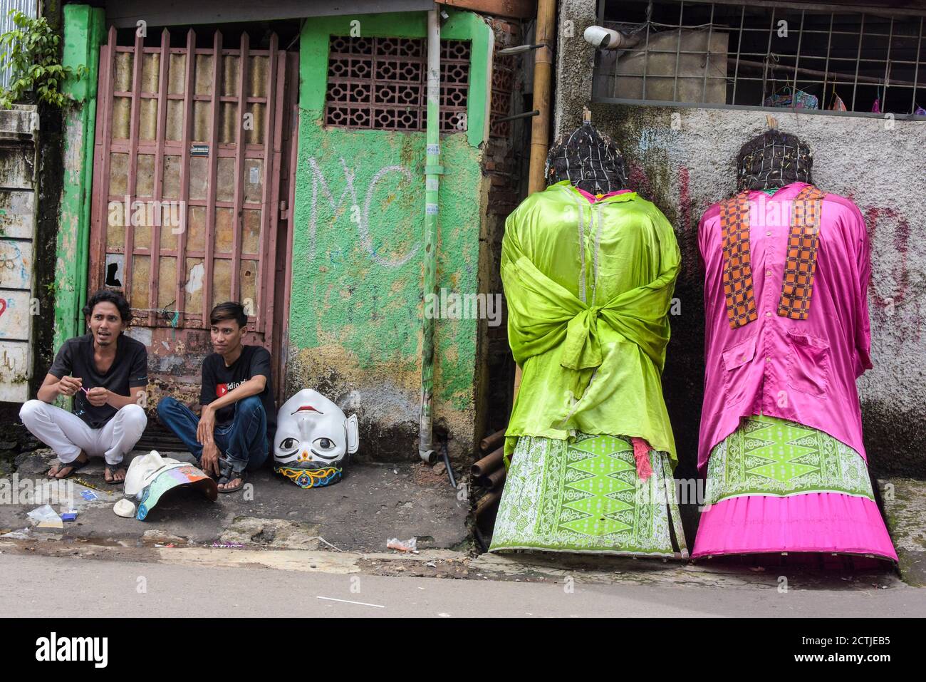 Ondel-ondel, Jakarta traditionelle Kultur Stockfoto