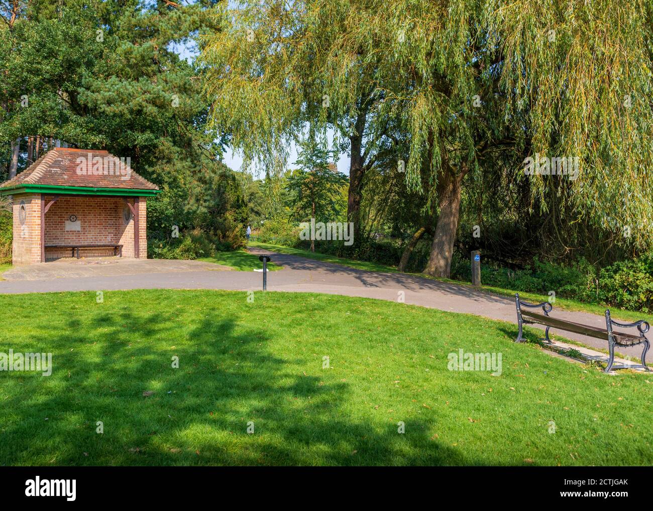 Schöner Brueton Park in Solihull, West Midlands, England. Stockfoto